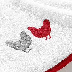 Paris Prix Essuie-Main en Éponge Suzette 60cm Blanc