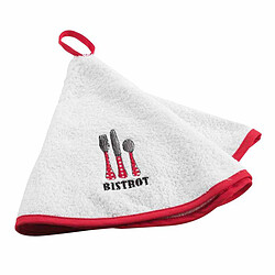 Paris Prix Essuie-Main Rond Au Bistrot 60cm Rouge