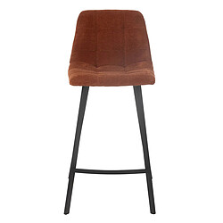 Paris Prix Chaise de Bar Matelassée Kent 95cm Rouille