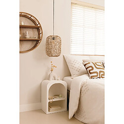 Atmosphera Table de chevet 2 niches SOLEYA - Blanc