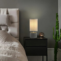 Home Deluxe Petite lampe de table en aspect béton - Gris