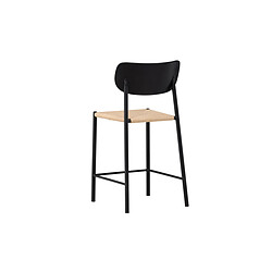 Paris Prix Chaise de Bar Design Polly 101cm Noir pas cher