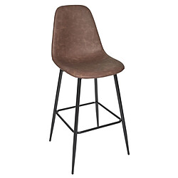 Paris Prix Lot de 2 Chaises de Bar Amber 106cm Marron