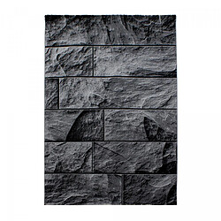 un amour de tapis tapis cuisine 120x170 tissé noir rectangle motif géométrique PLONE