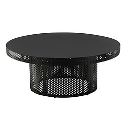 Paris prix Table basse ronde métal - Noir