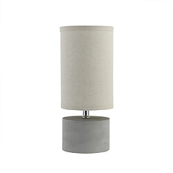 Home Deluxe Petite lampe de table en aspect béton - Gris