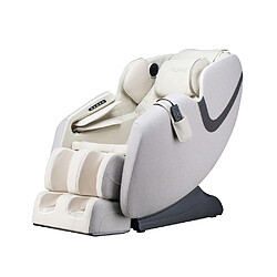 Home Deluxe Fauteuil de massage MARINO avec rembourrage en tissu premium - gris clair