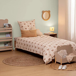 Atmosphera Parure de Lit 2 Pièces Billie 140x200cm Beige