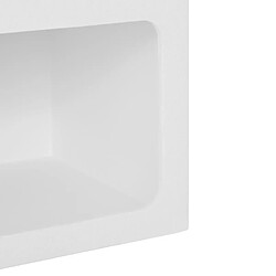 Atmosphera Table de Chevet Design Soleya 55cm Blanc