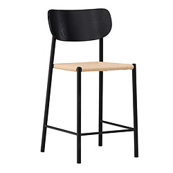 Paris Prix Chaise de Bar Design Polly 101cm Noir