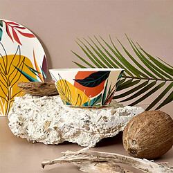 Avis The Home Deco Factory Lot de 6 Bols Réutilisables Paradis Exotique 75cl Multicolore