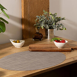 Avis Secret De Gourmet Set de Table Ovale Maoli 35x48cm Gris