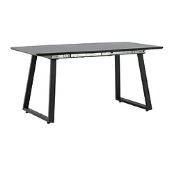 Paris Prix Table à Manger Extensible Inca 160-200cm Noir
