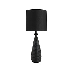 Home Deluxe Grande lampe de table avec abat-jour en tissu MELVA - Noir