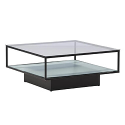 Paris Prix Table Basse Design en Verre Maglehem 90cm Noir