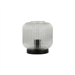 Home Deluxe Lampe de table en verre LILY - Transparent