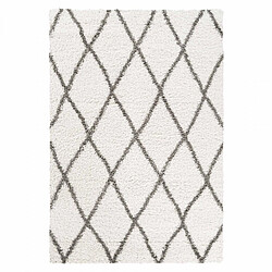 UnAmourDeTapis Tapis berbère 280x370 tissé motif ethnic LYN4 BENYLE A crème