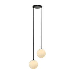 Home Deluxe Suspension en verre SUNA blanc - 2 feux