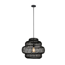 Home Deluxe Suspension en rotin SIA - Noir