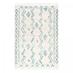 UnAmourDeTapis Tapis berbère 160x230 tissé motif ethnic LYN5 MADIDA crème