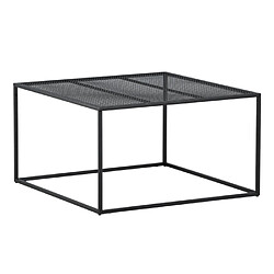 Paris Prix Table Basse en Métal Netz 80cm Noir
