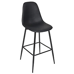 Paris Prix Lot de 2 Chaises de Bar Amber 106cm Noir