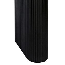 Atmosphera Table basse ovale effet cannelé - Noir