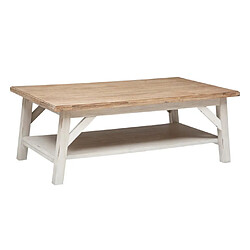 Atmosphera Table basse bois - Blanc