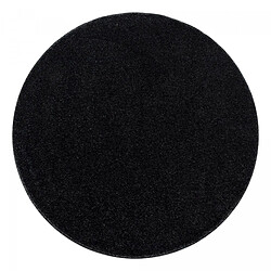 UnAmourDeTapis Tapis rond Ø200cm tissé motif uni pour salon SOULA