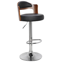 Avis Paris Prix Lot de 6 Chaises de Bar Wilson 90-110cm Noir & Marron