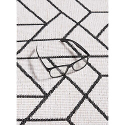 UnAmourDeTapis Un amour de tapis LYN2 R Reversible - 200x290 cm - Noir pas cher