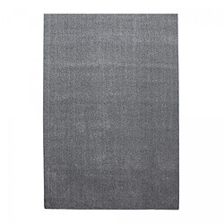 un amour de tapis tapis salon 200x290 tissé gris clair rectangle motif uni SOULA