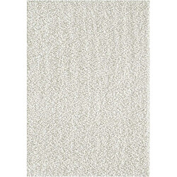 UnAmourDeTapis Tapis longs poils shaggy 60x110 rectangle tissé crème motif uni SIMPLE