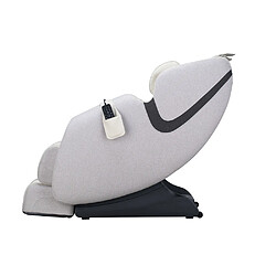 Home Deluxe Fauteuil de massage MARINO avec rembourrage en tissu premium - gris clair pas cher