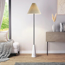 Home Deluxe Lampadaire en marbre - Blanc
