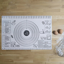 Paris Prix Tapis de Pâtisserie Gradué Anti Adhésif 40x60cm Gris