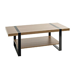 Paris prix Table basse Miranda - Chêne foncé & noir