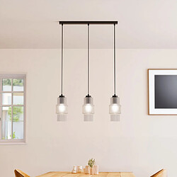 Home Deluxe Lampe à suspendre en verre YUKI - Transparent