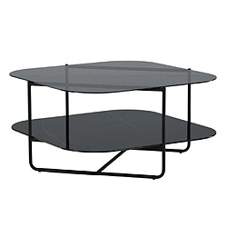 Paris Prix Table Basse en Verre Un-Line 85cm Noir