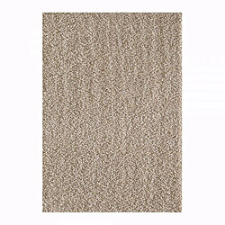 UnAmourDeTapis Tapis longs poils shaggy 120x170 rectangle tissé beige motif uni SIMPLE