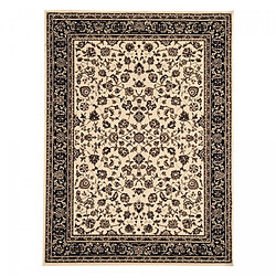 UnAmourDeTapis Tapis oriental 160x225 rectangle ivoire tissé motif ancestral LYN1 NOMED