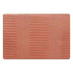 Atmosphera Set de Table Imprimé Croco 33x49cm Orange