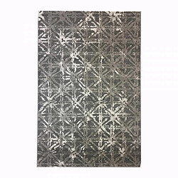 UnAmourDeTapis tapis salon 120x170 tissé gris et crème rectangle motif scandinave VINTAVE