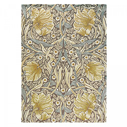 UnAmourDeTapis tapis entrée 140x200 fait à la main en laine vert olive et violet