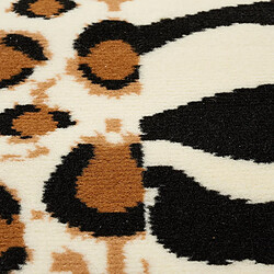 Acheter UnAmourDeTapis tapis chambre 80x150 tissé beige rectangle motif animaux LYN1 SAVANA