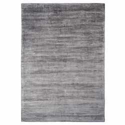 UnAmourDeTapis tapis salon 200x300 fait à la main en viscose marron rectangle motif uni NEO +