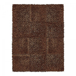 UnAmourDeTapis Tapis shaggy 120x160 rectangle tufté marron motif uni SHAGGY N