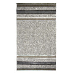 UnAmourDeTapis tapis de couloir 75x250 fait à la main beige et gris motif géométrique