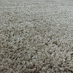 Avis UnAmourDeTapis Tapis poils longs shaggy 100x200 rectangle tissé beige motif uni UNI I