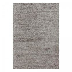 un amour de tapis Tapis longs poils shaggy 80x150 rectangle tissé beige motif uni UNI B